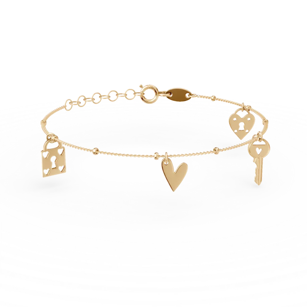 Bratara din aur galben