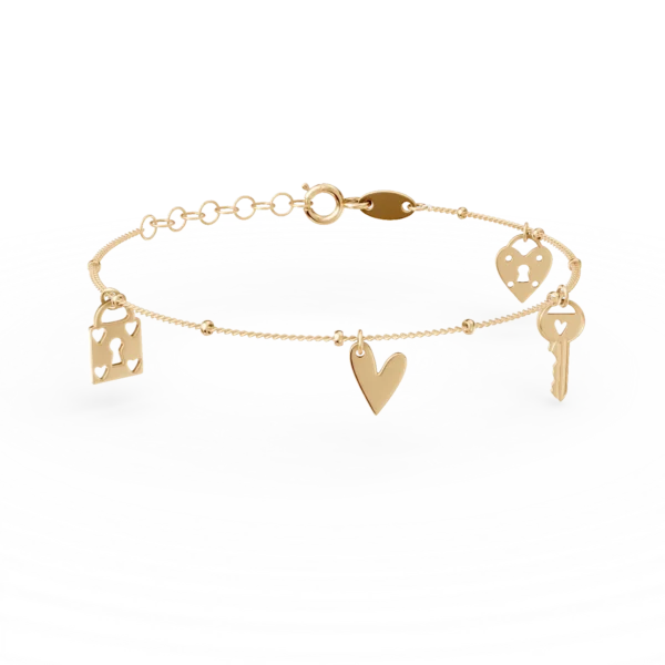 Bratara din aur galben