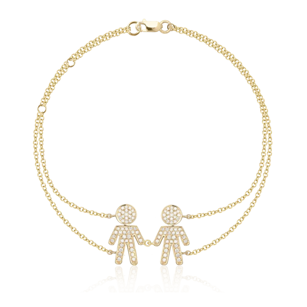 Bratara din aur galben cu diamante de 0.33ct