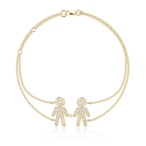 Bratara din aur galben cu diamante de 0.33ct