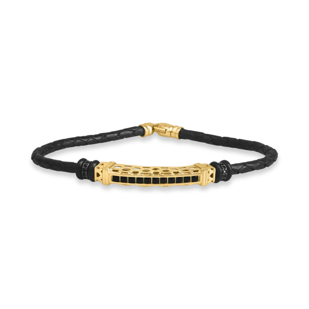 Bratara din aur galben pentru barbati