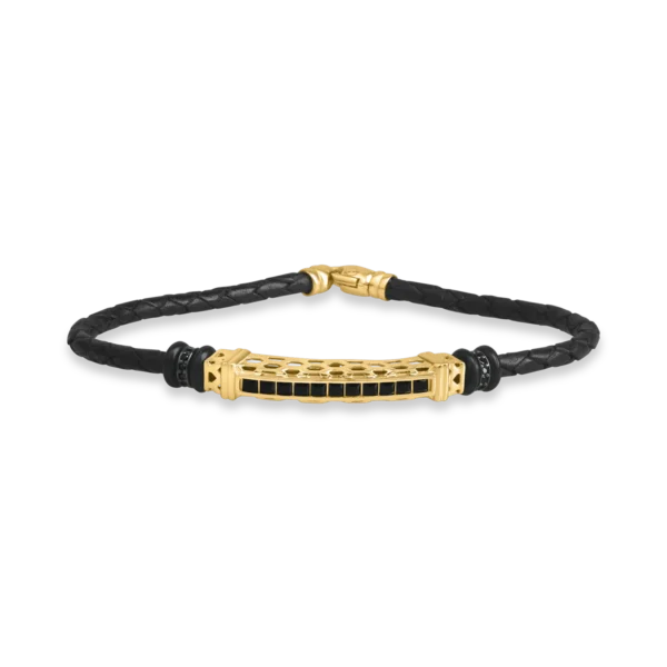 Bratara din aur galben pentru barbati