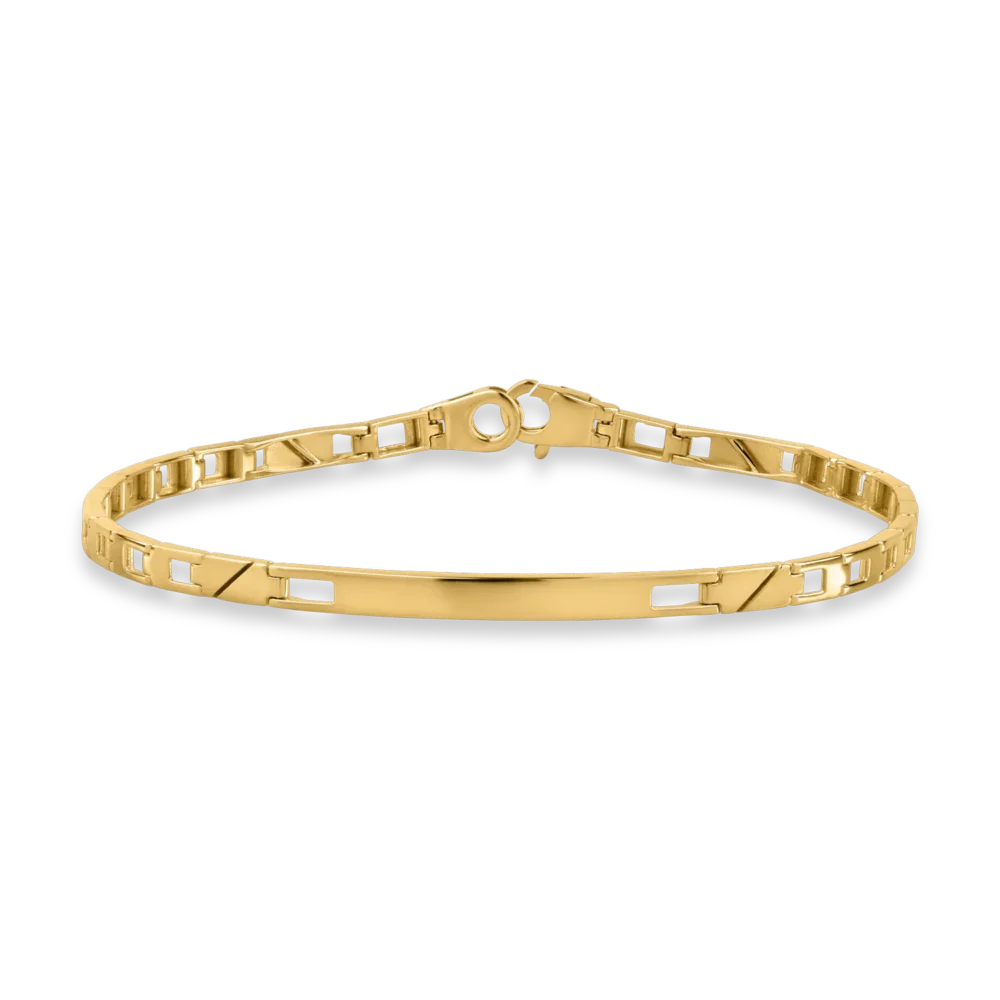 Bratara din aur galben pentru barbati