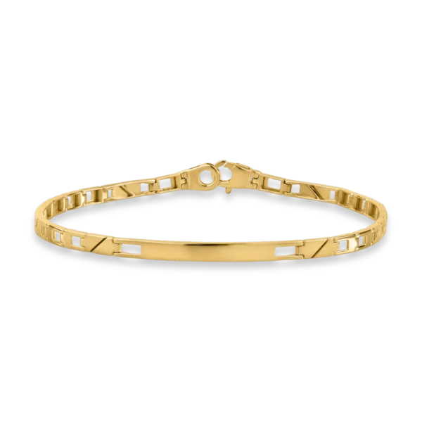 Bratara din aur galben pentru barbati