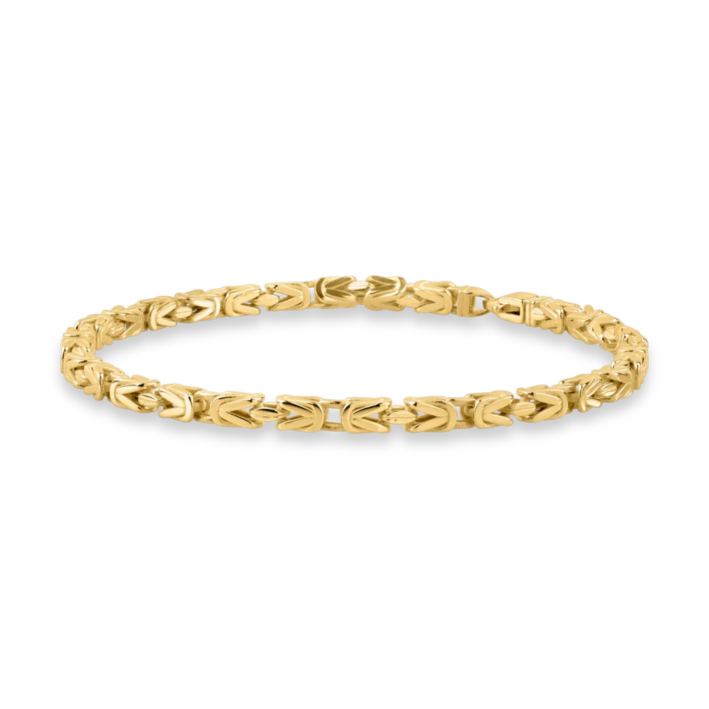 Bratara din aur galben pentru barbati
