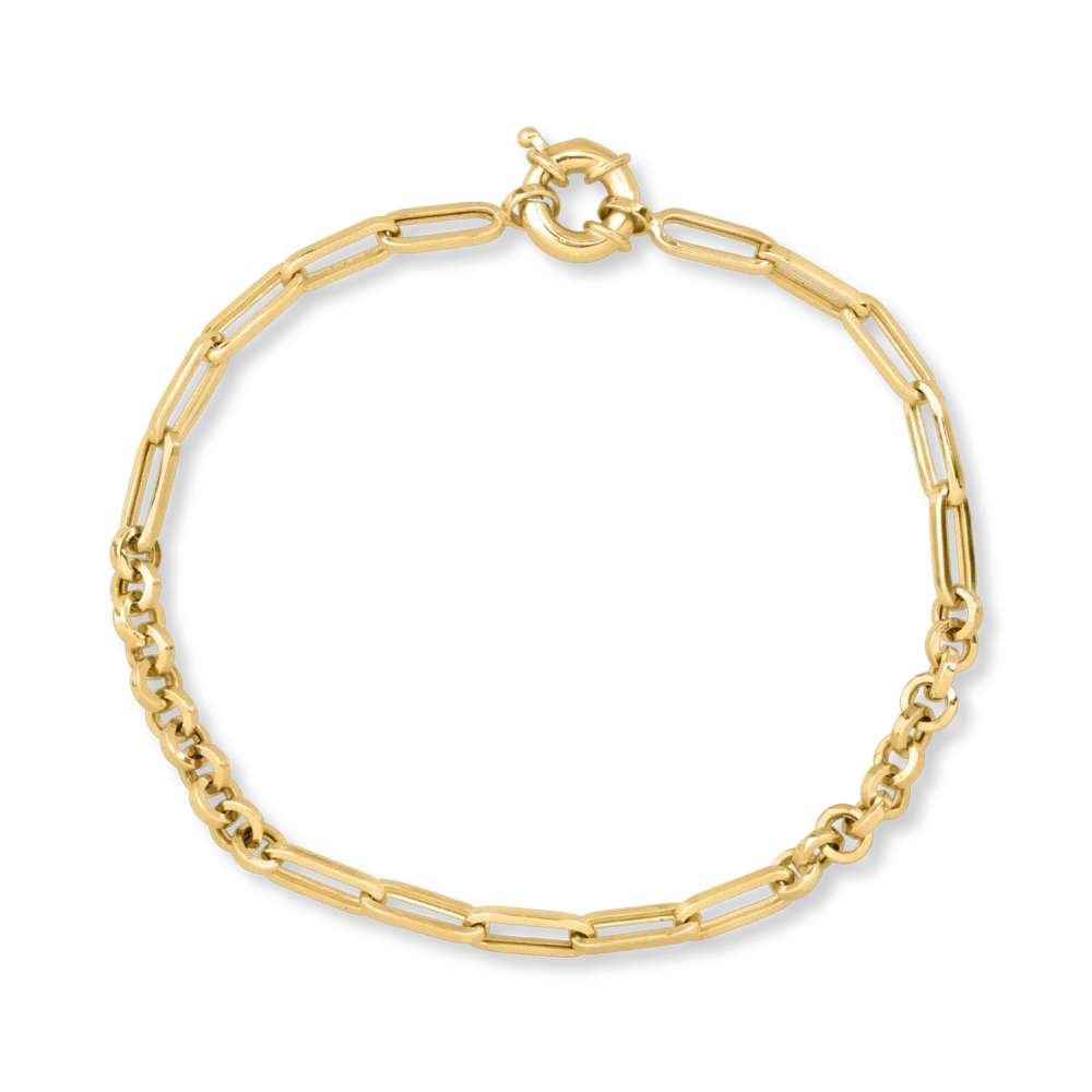 Bratara din aur galben