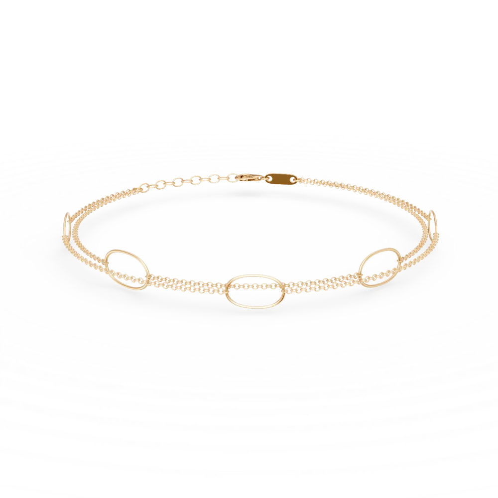 Bratara din aur galben