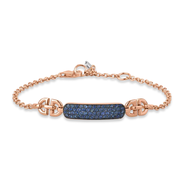 Bratara din aur roz cu safire de 1.03ct