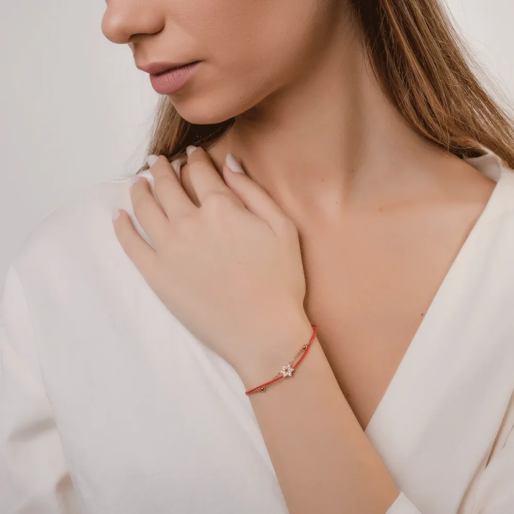 Bratara din aur roz cu diamante de 0.069ct - imagine 2