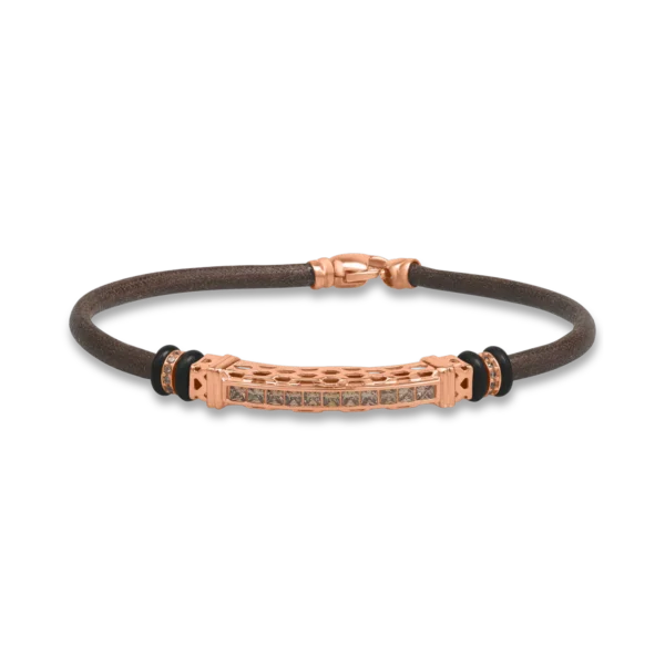 Bratara din aur roz pentru barbati