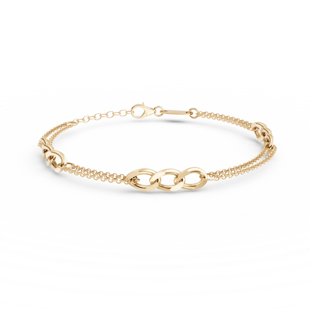 Bratara din aur galben