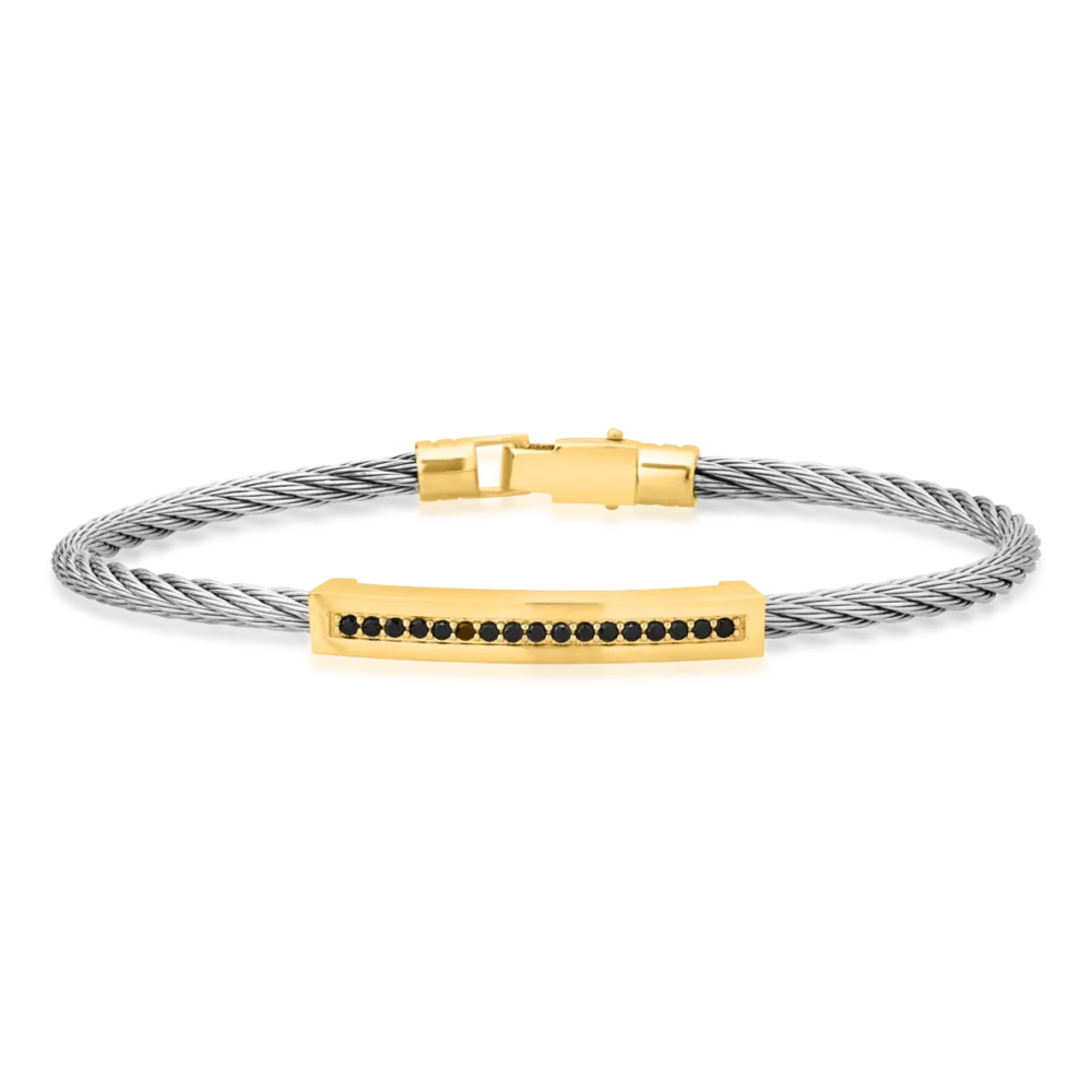 Bratara pentru barbati din aur galben