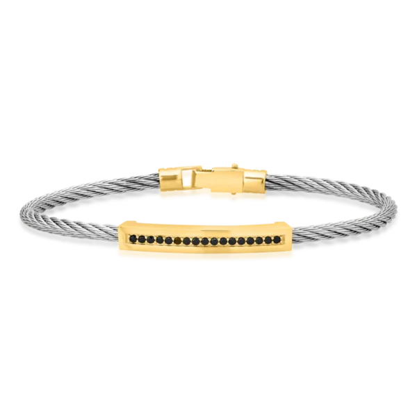 Bratara pentru barbati din aur galben