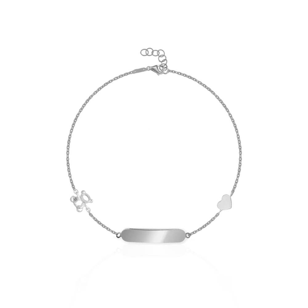 Bratara pentru copii din aur alb