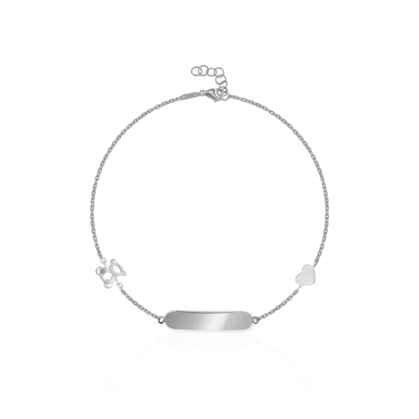 Bratara pentru copii din aur alb