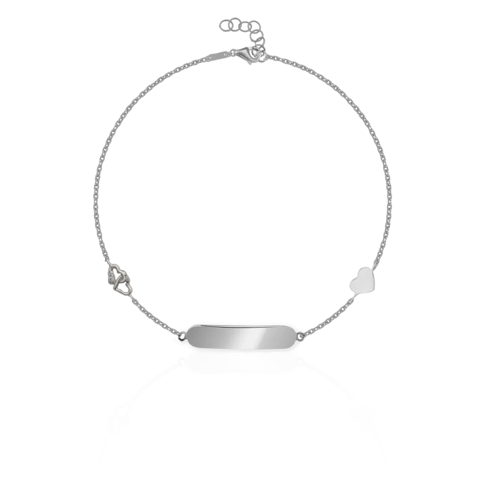 Bratara pentru copii din aur alb