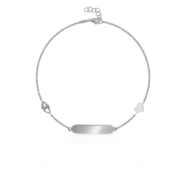 Bratara pentru copii din aur alb