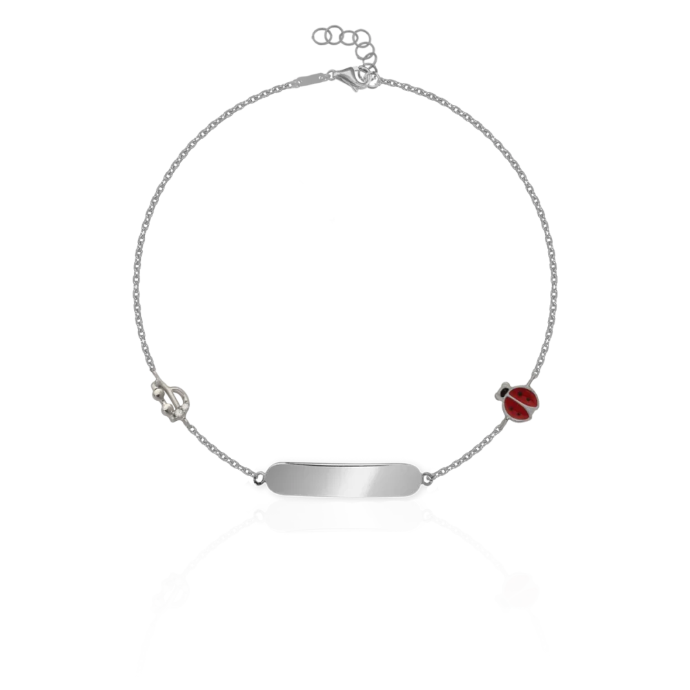 Bratara pentru copii din aur alb