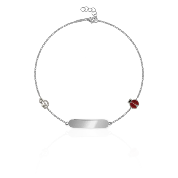 Bratara pentru copii din aur alb