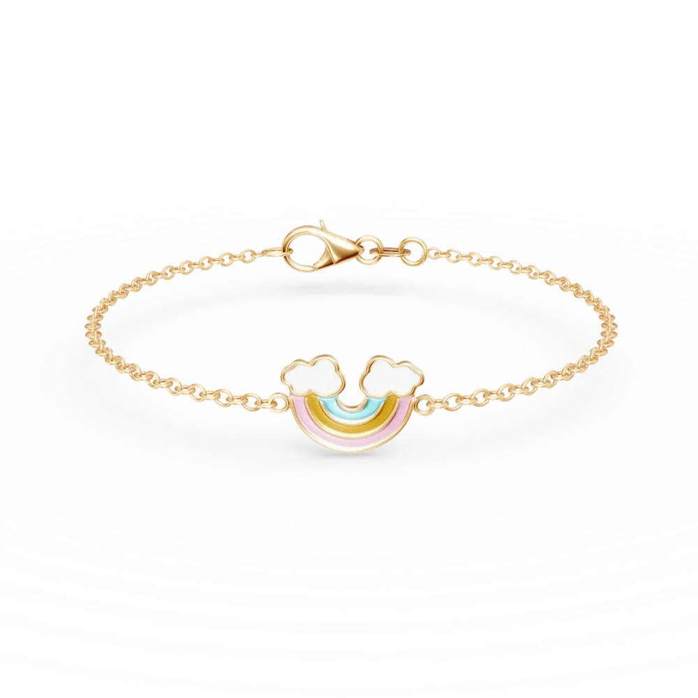 Bratara pentru copii din aur galben