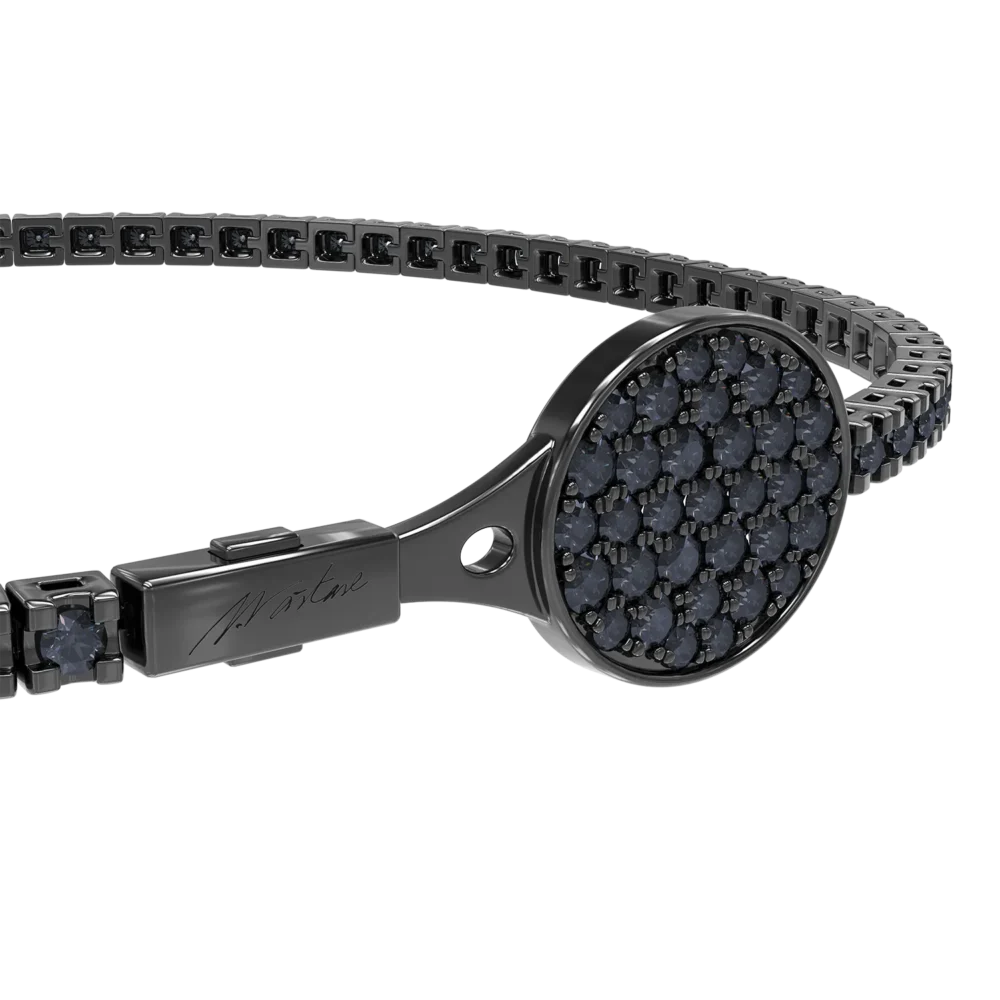 Bratara tennis Heritage cu safire negre de 2.006ct - imagine 2