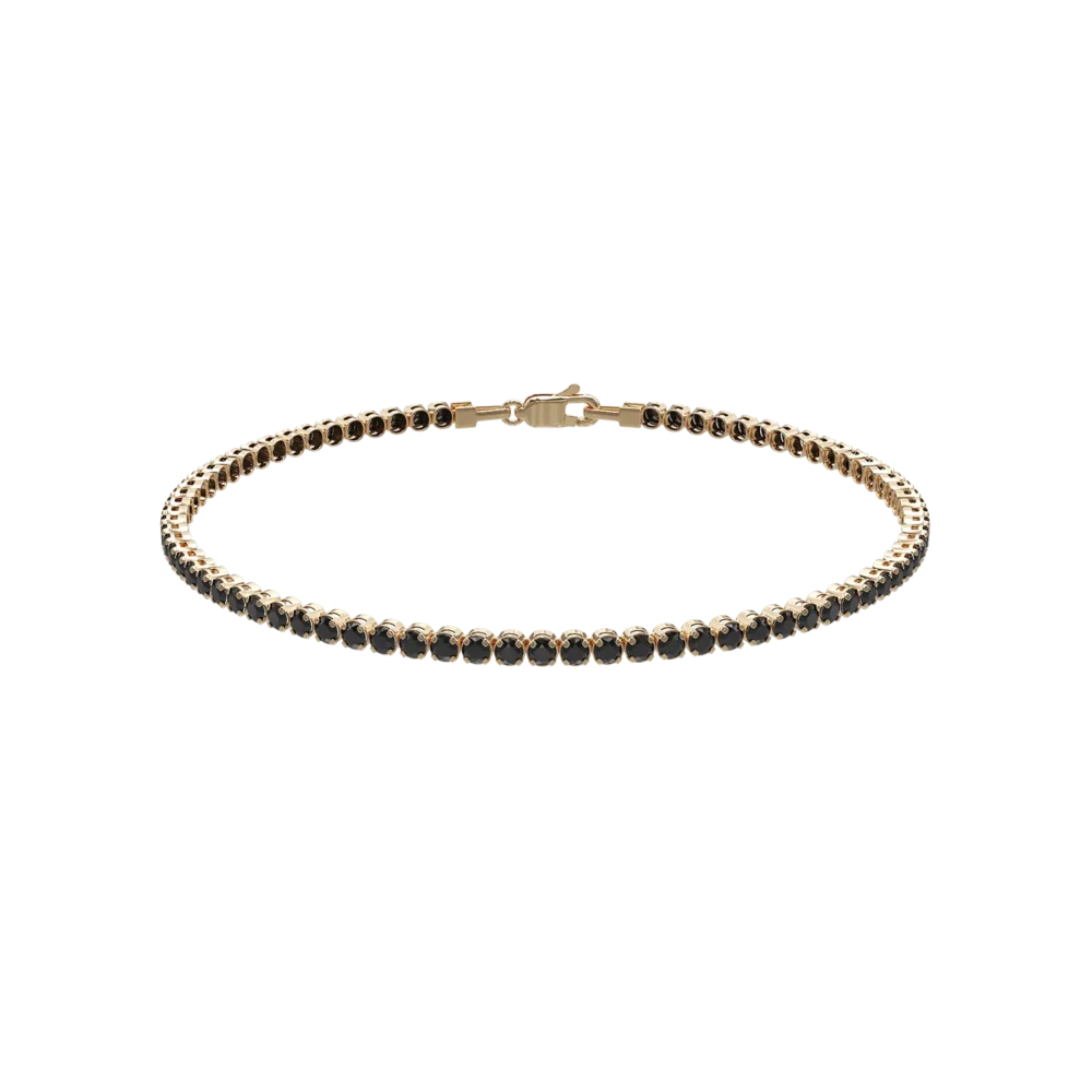 Bratara tennis din aur galben