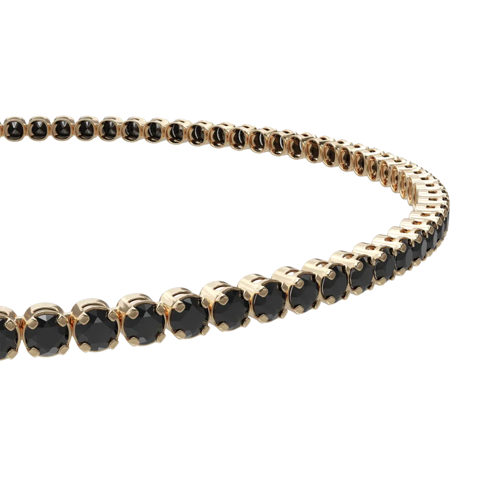 Bratara tennis din aur galben - imagine 2