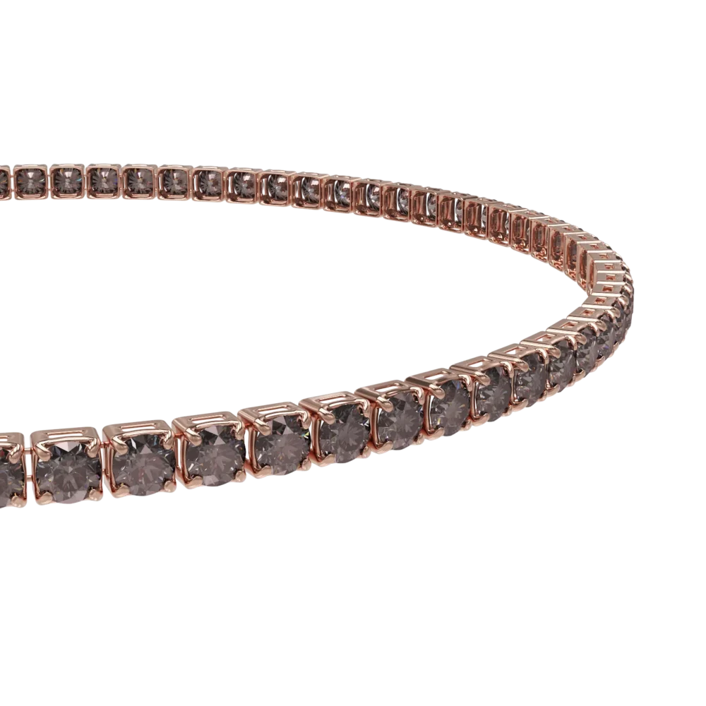 Bratara tennis din aur roz - imagine 2