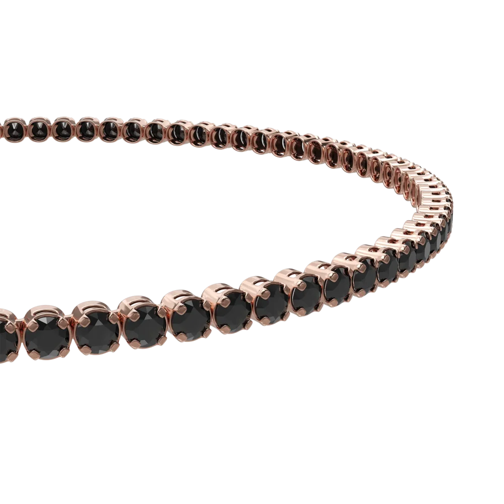 Bratara tennis din aur roz - imagine 2