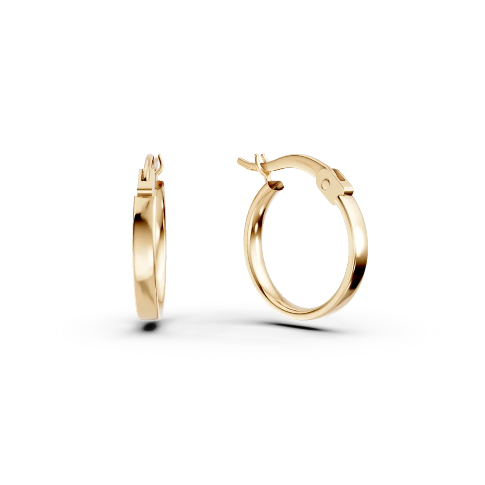 Cercei creole din aur galben