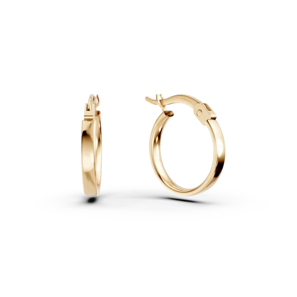 Cercei creole din aur galben