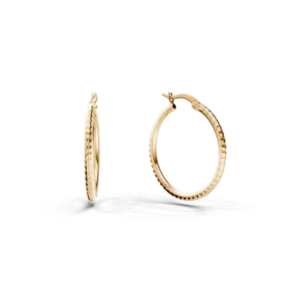 Cercei creole din aur galben