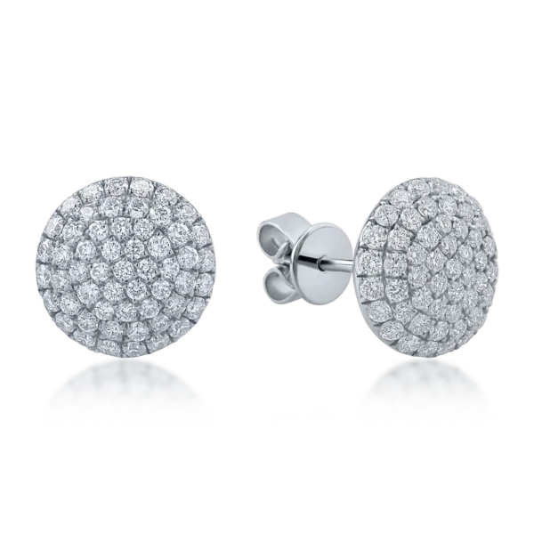 Cercei din aur alb cu diamante de 1.01ct