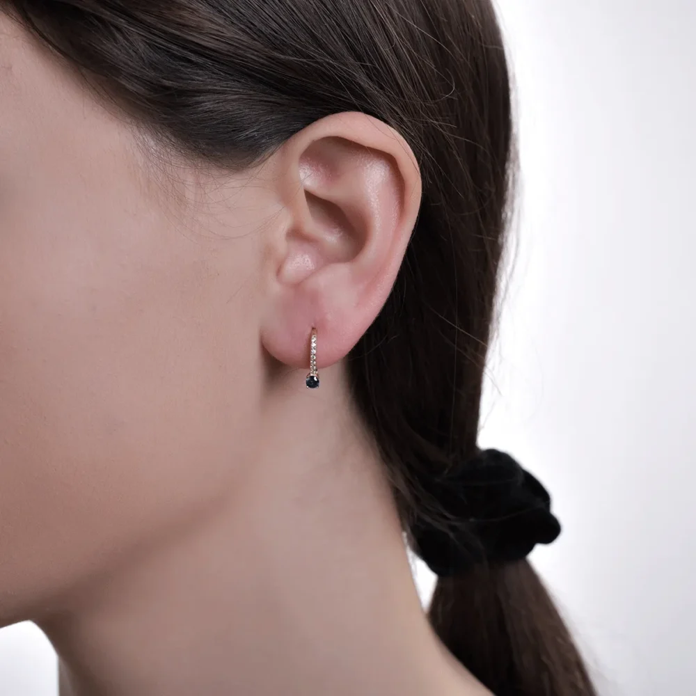 Cercei din aur alb - imagine 3