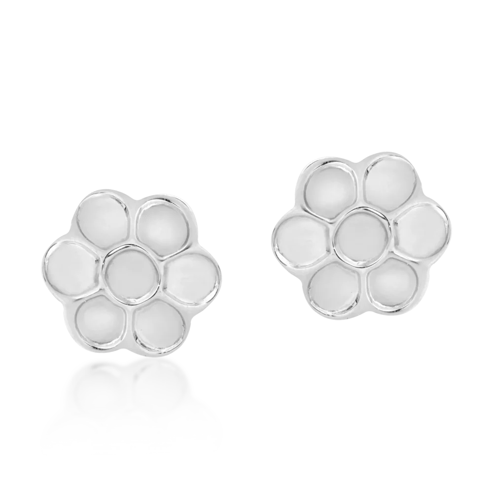 Cercei din aur alb - imagine 2