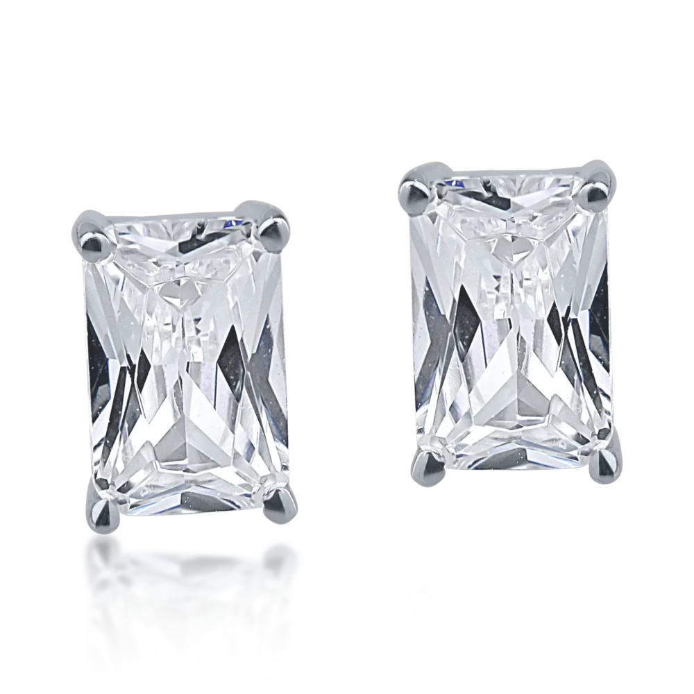 Cercei din aur alb - imagine 2