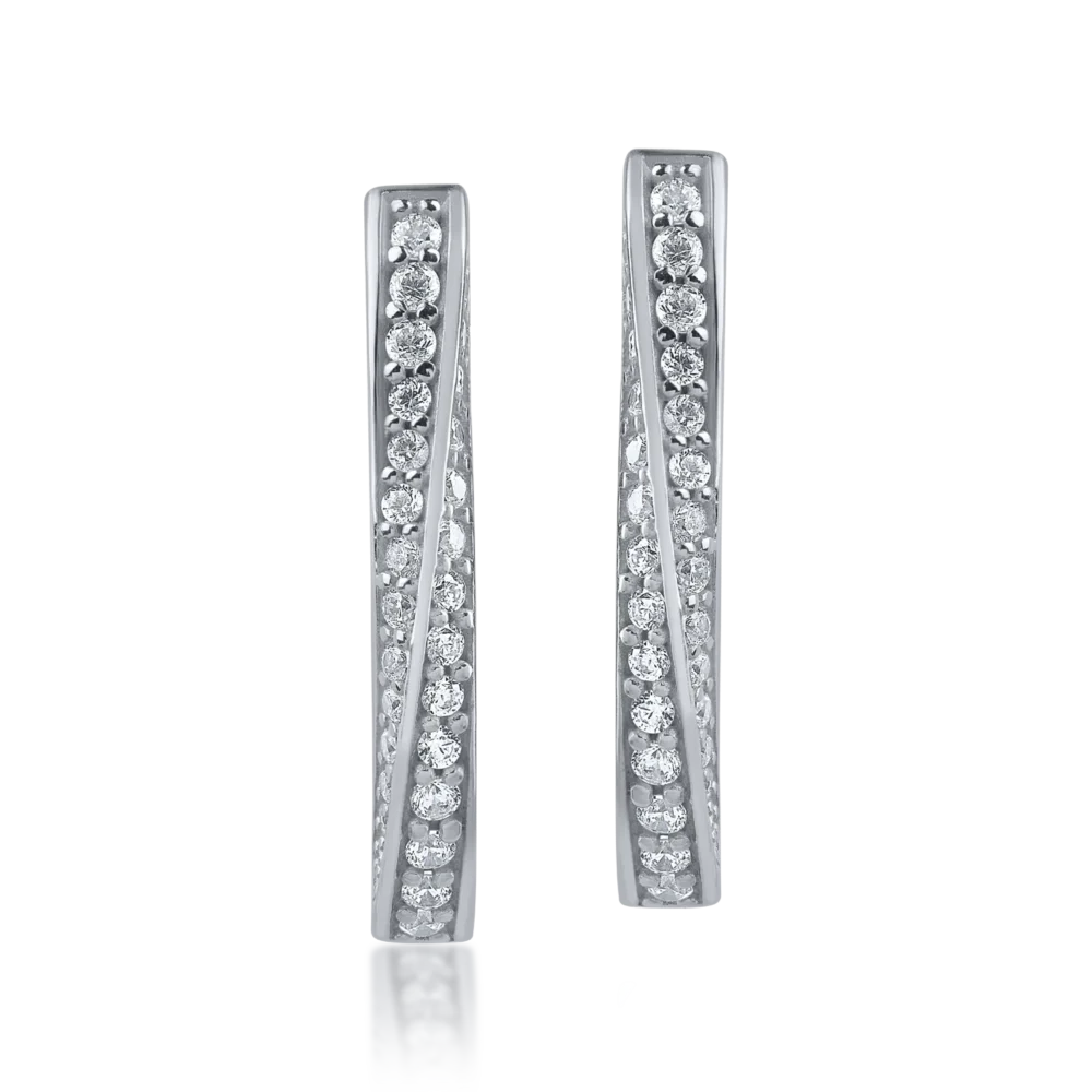 Cercei din aur alb - imagine 2