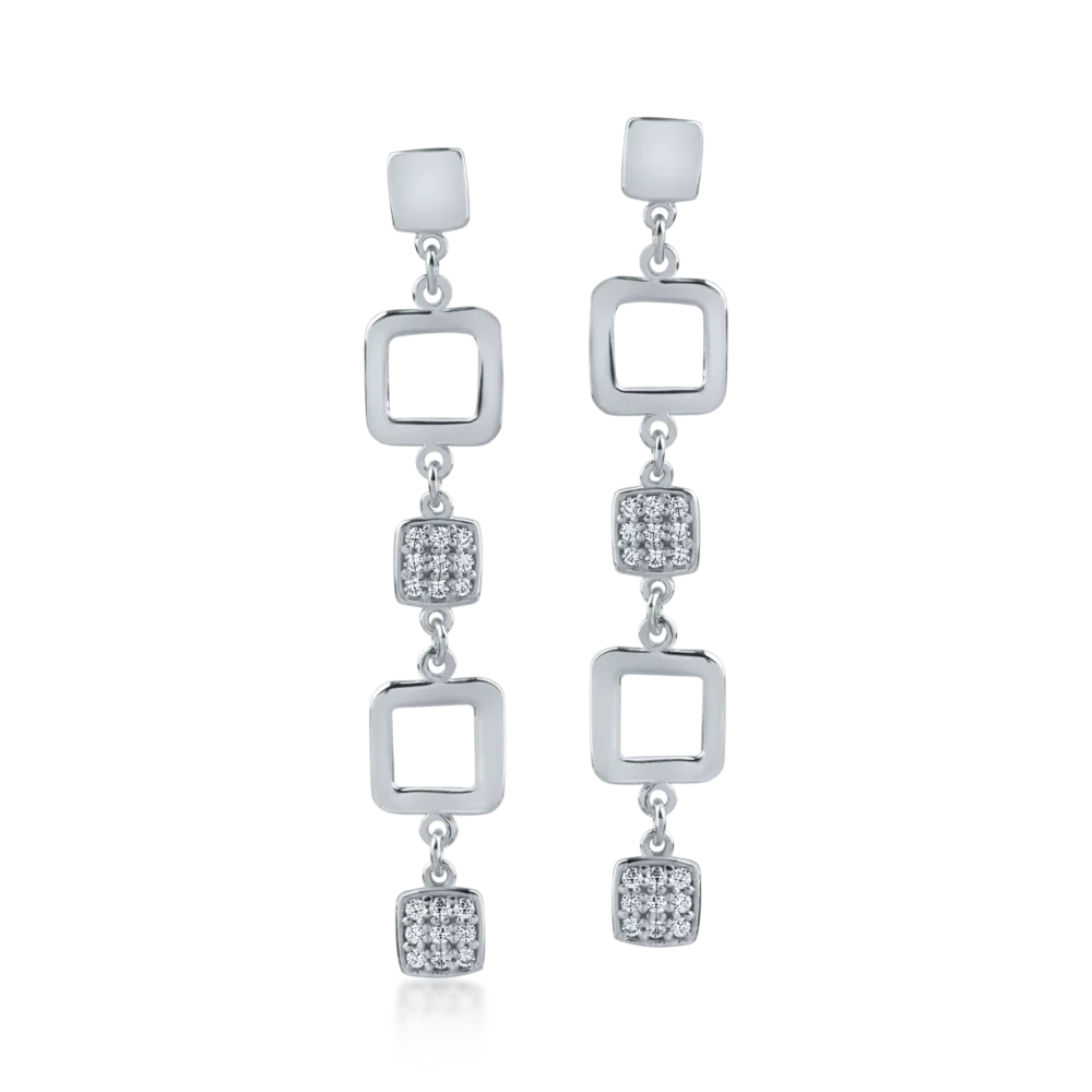 Cercei din aur alb - imagine 2