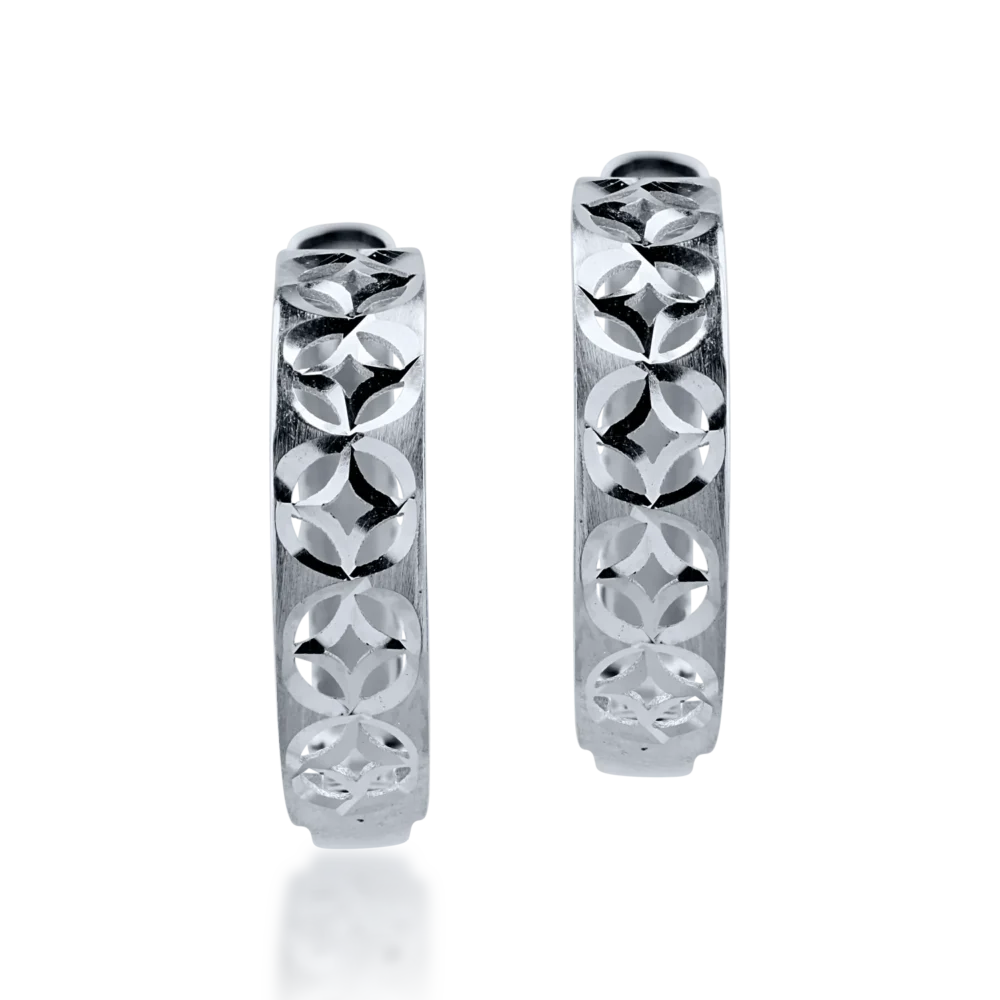 Cercei din aur alb - imagine 2