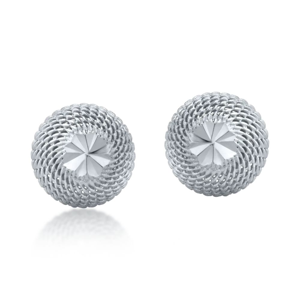 Cercei din aur alb - imagine 2