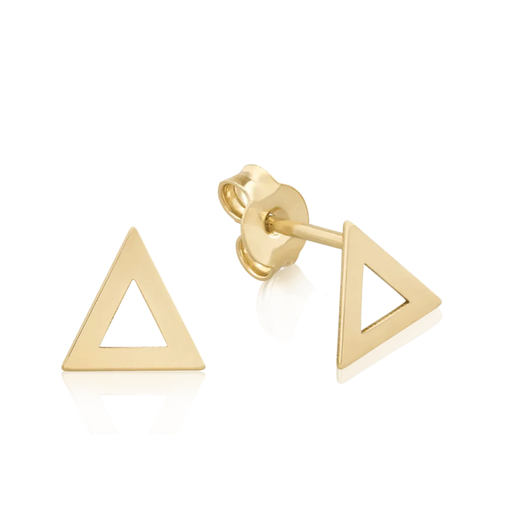 Cercei din aur galben