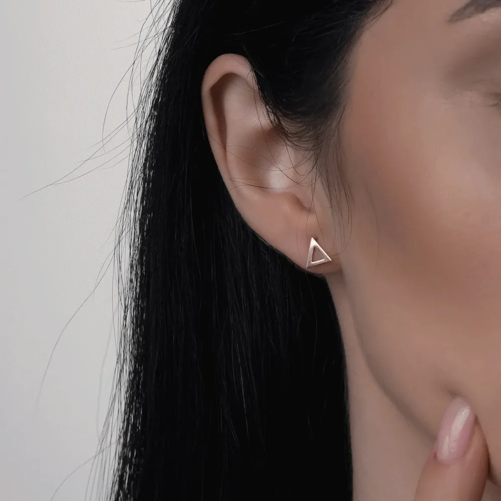 Cercei din aur galben - imagine 3