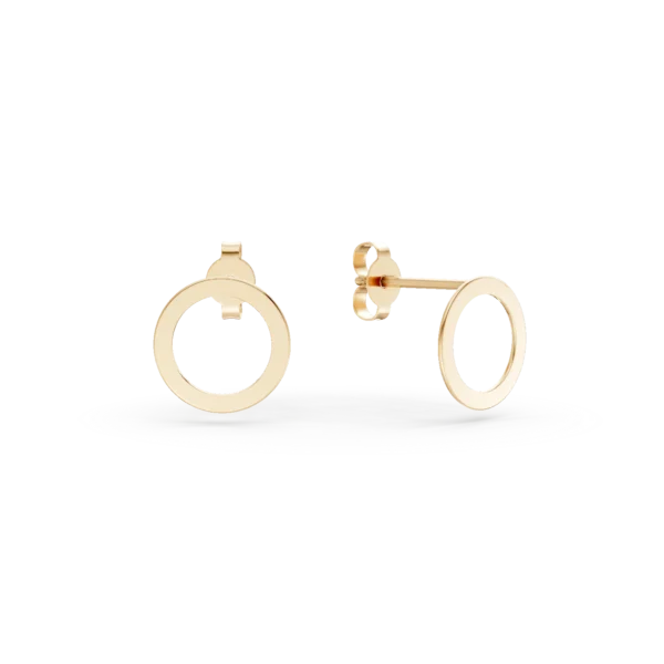 Cercei din aur galben