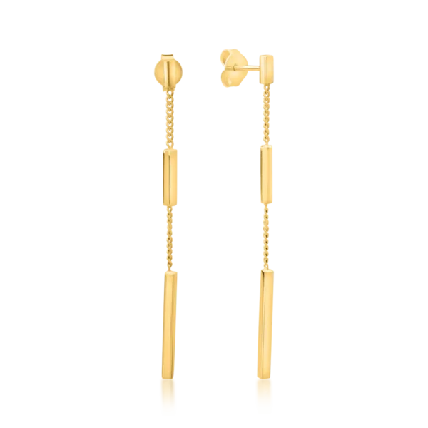 Cercei din aur galben