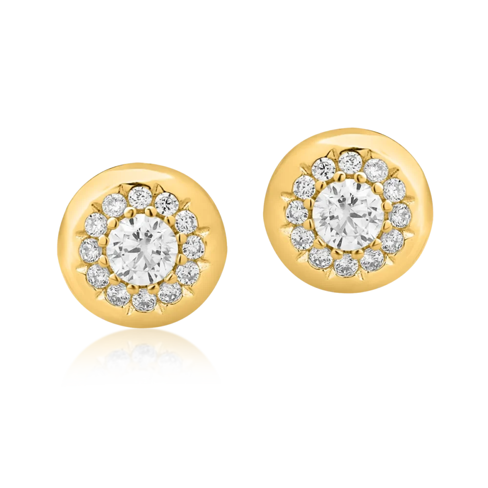 Cercei din aur galben - imagine 2