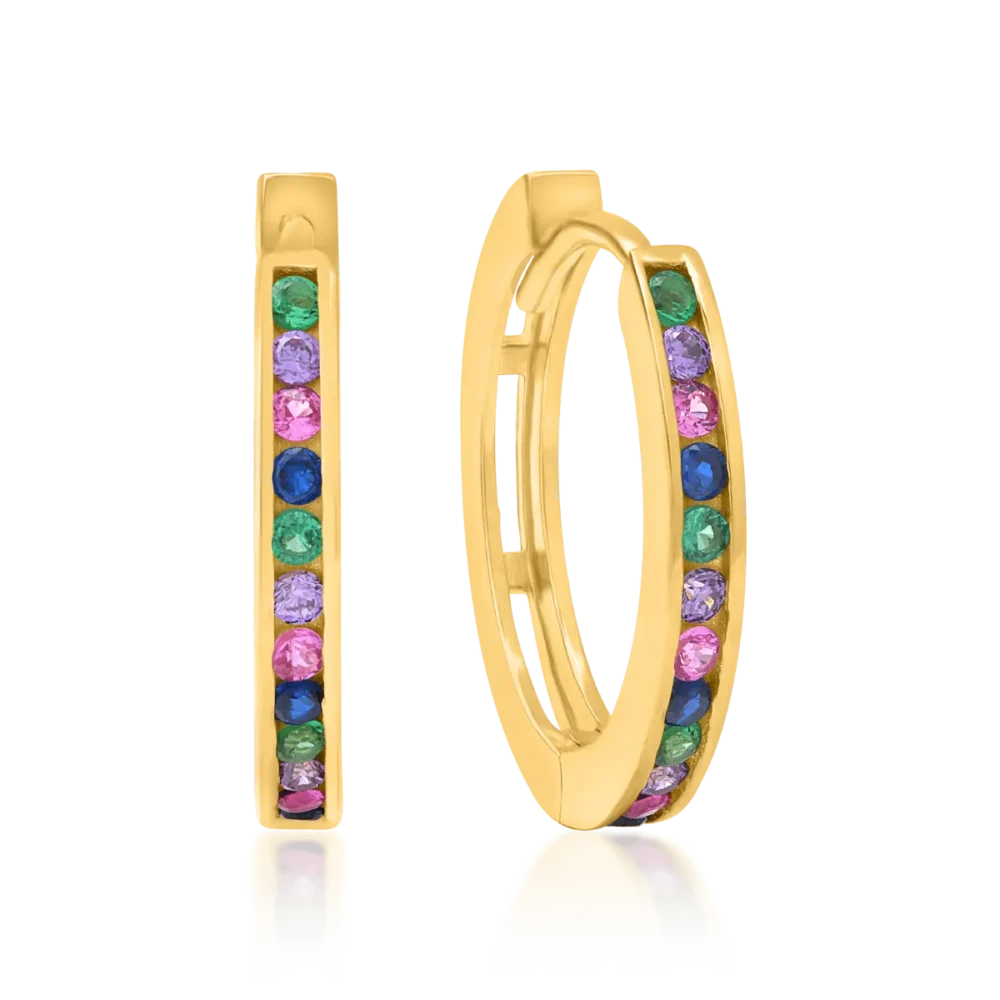 Cercei din aur galben