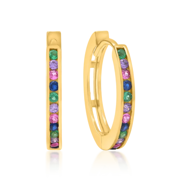 Cercei din aur galben