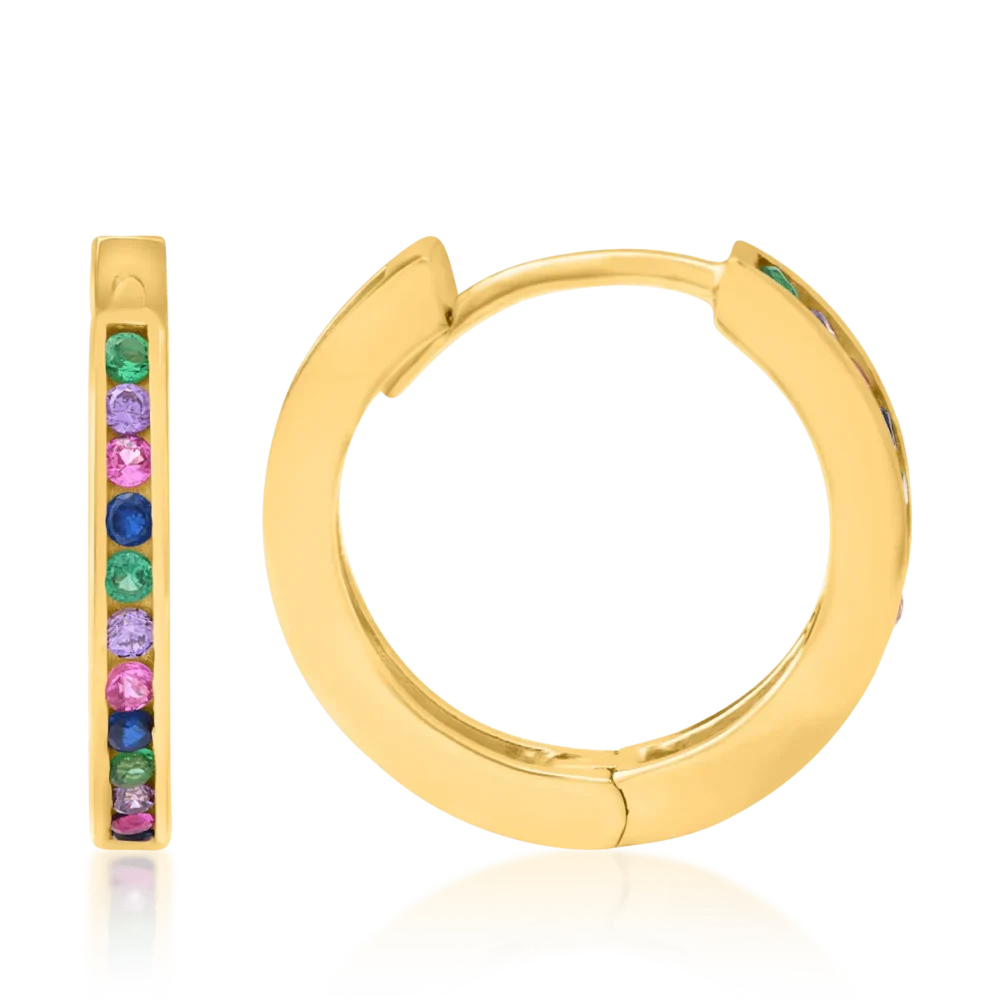 Cercei din aur galben - imagine 3