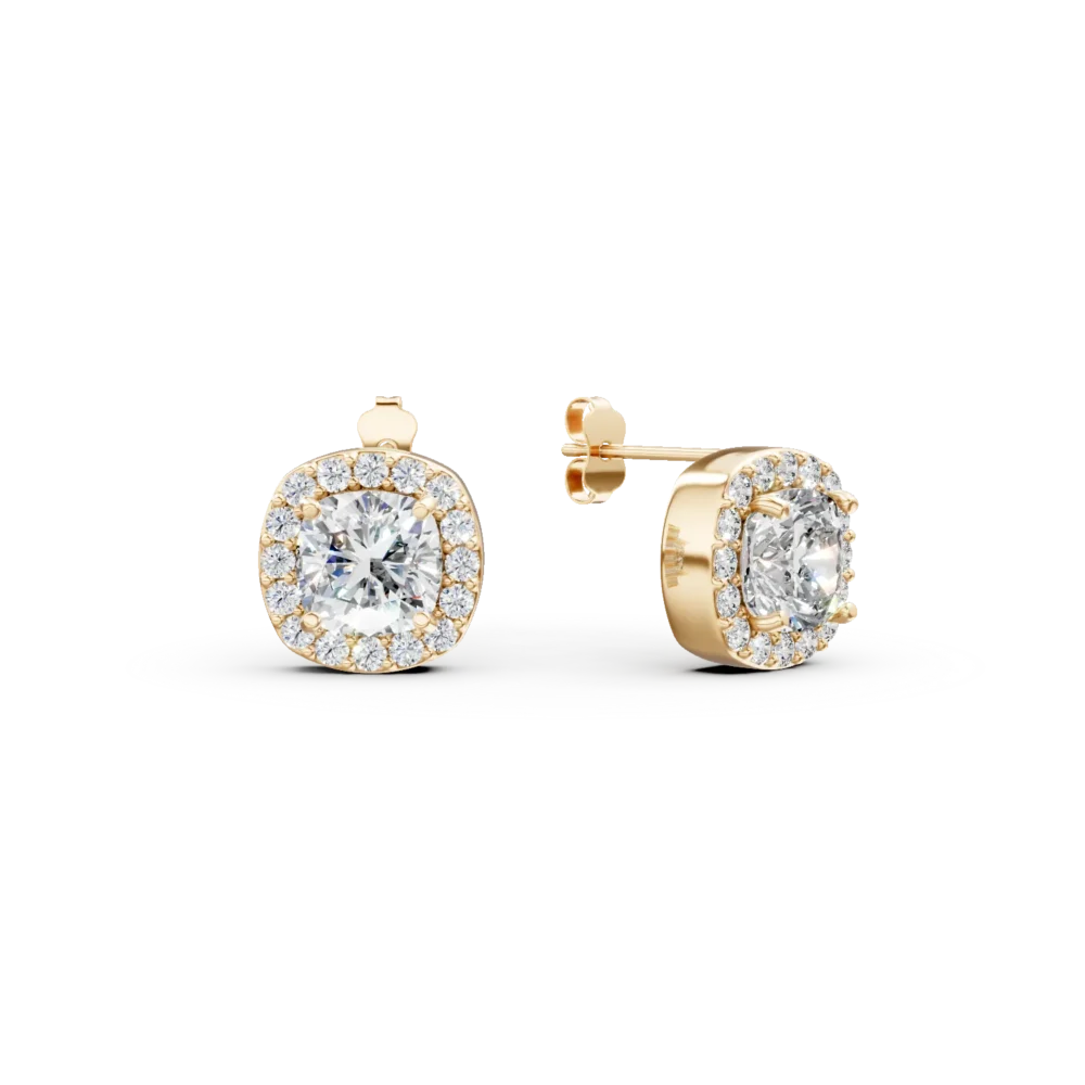 Cercei din aur galben