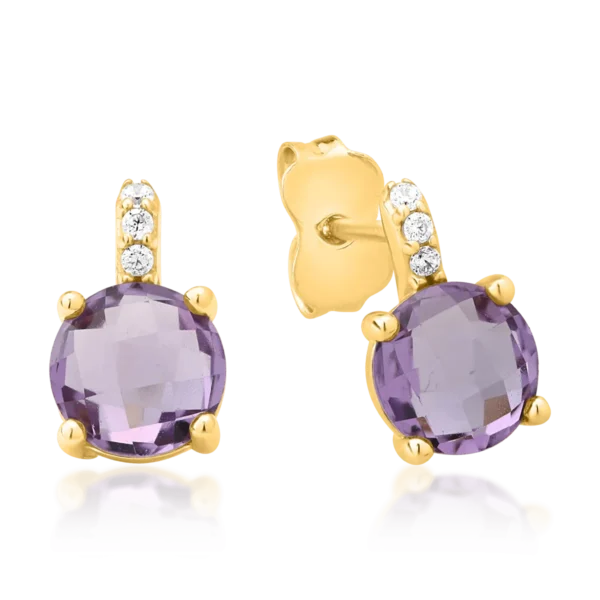 Cercei din aur galben